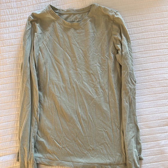 Everlane Light Green 100% Organic T-Shirt - Picture 3 of 7